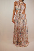 Ruffle Floral Maxi Dress