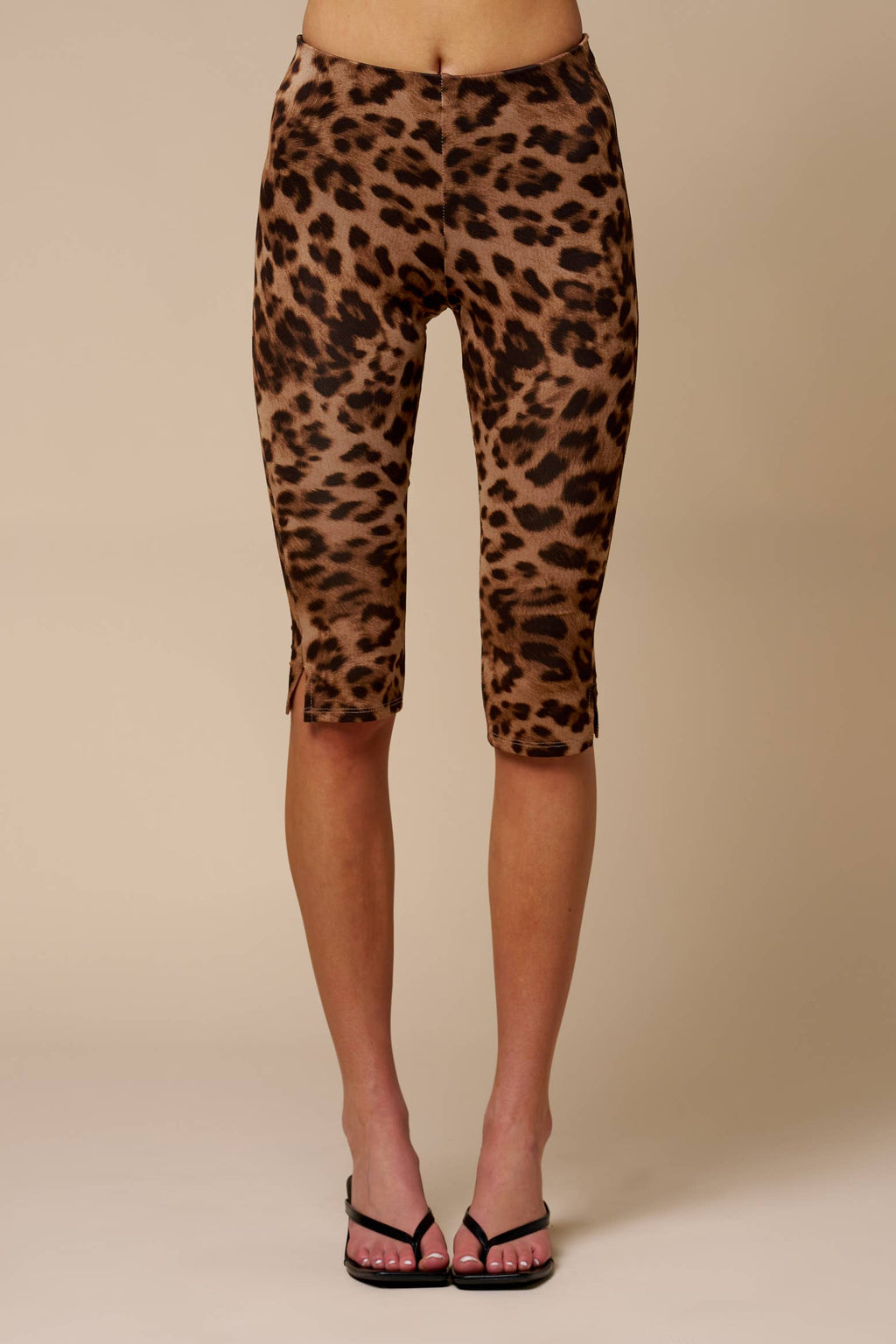 Leopard Print Capri Leggings