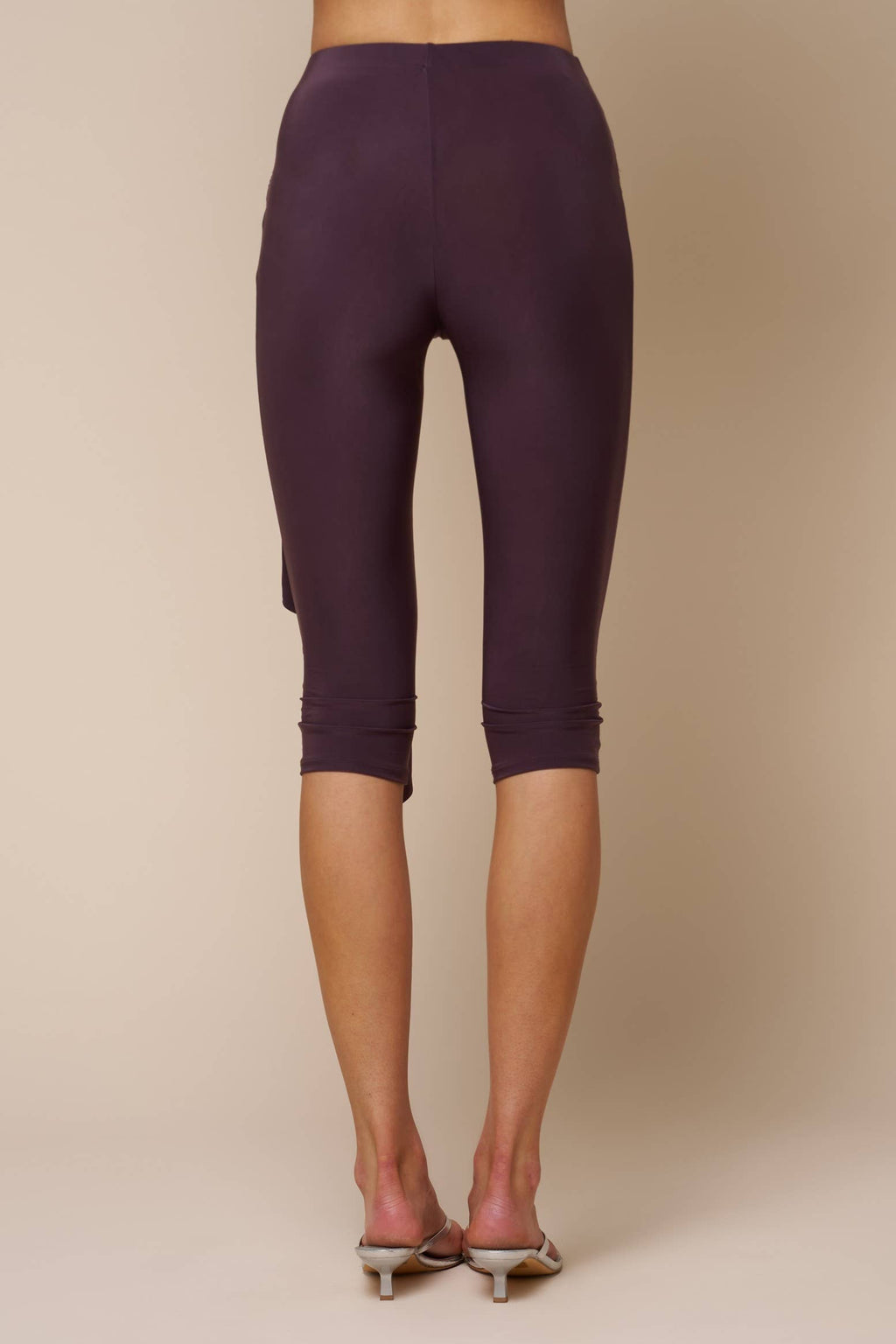 Front Tie Belt Capri Pants