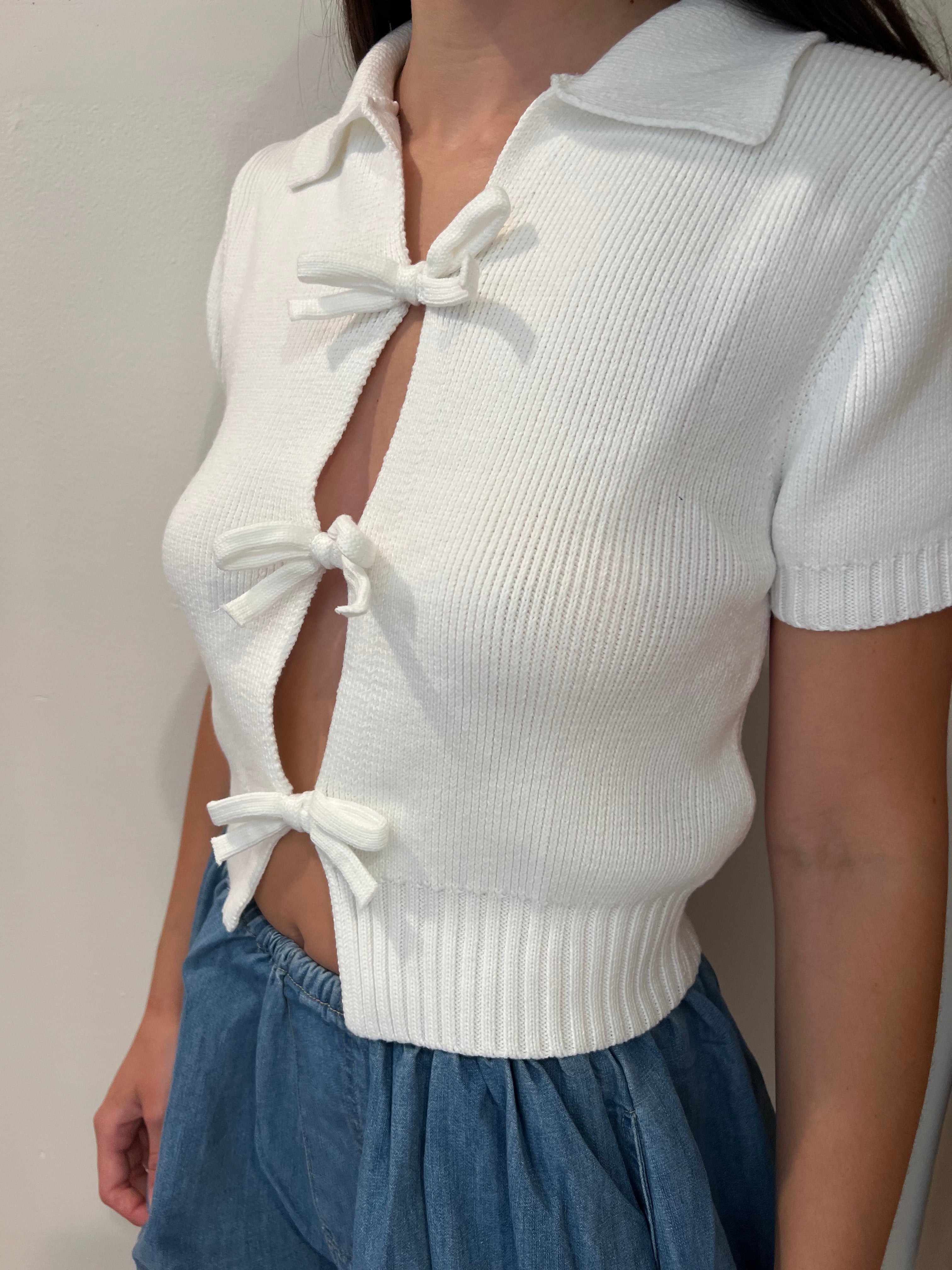 Knit Bow Tee