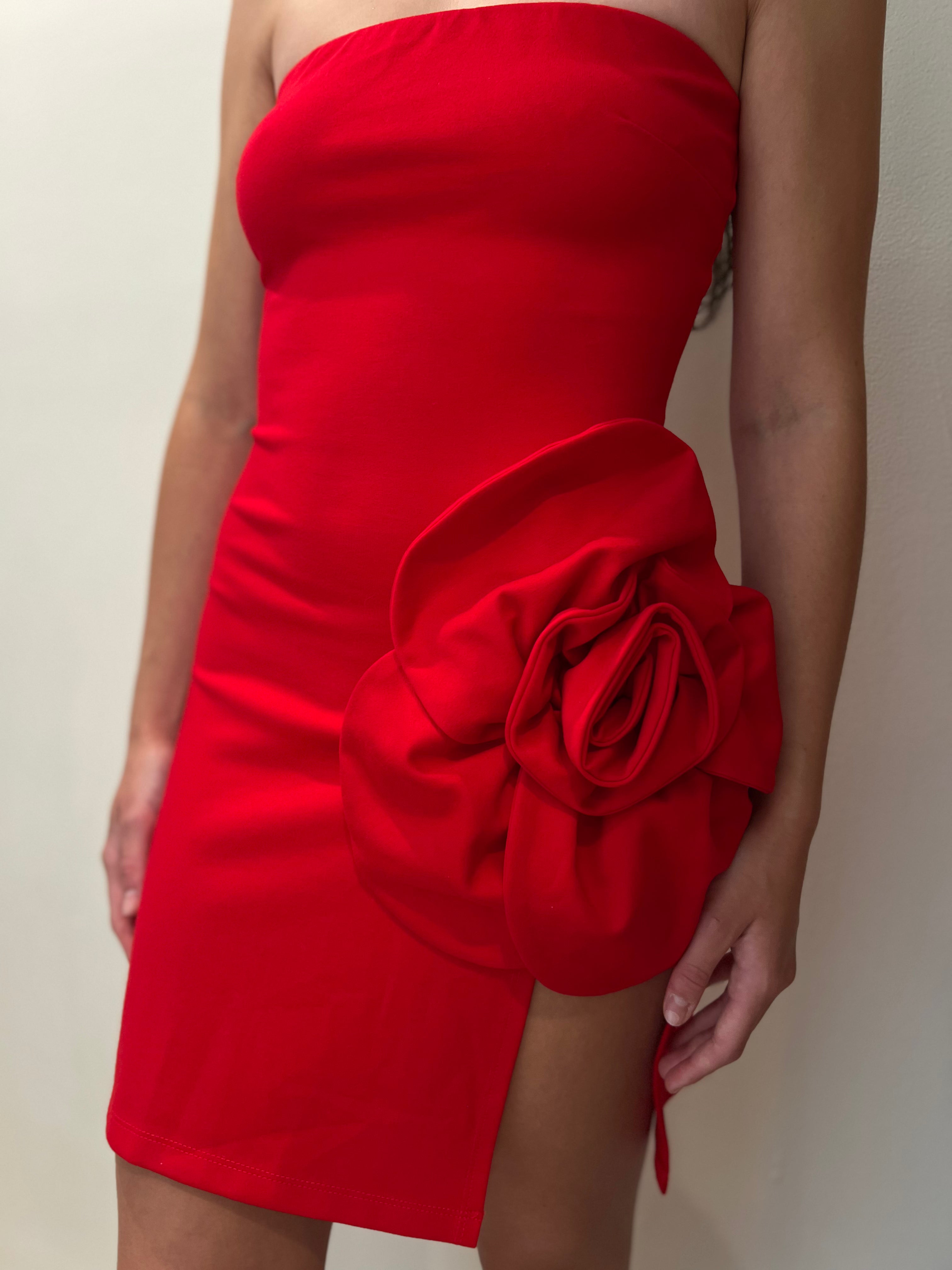 Red Flower Dress