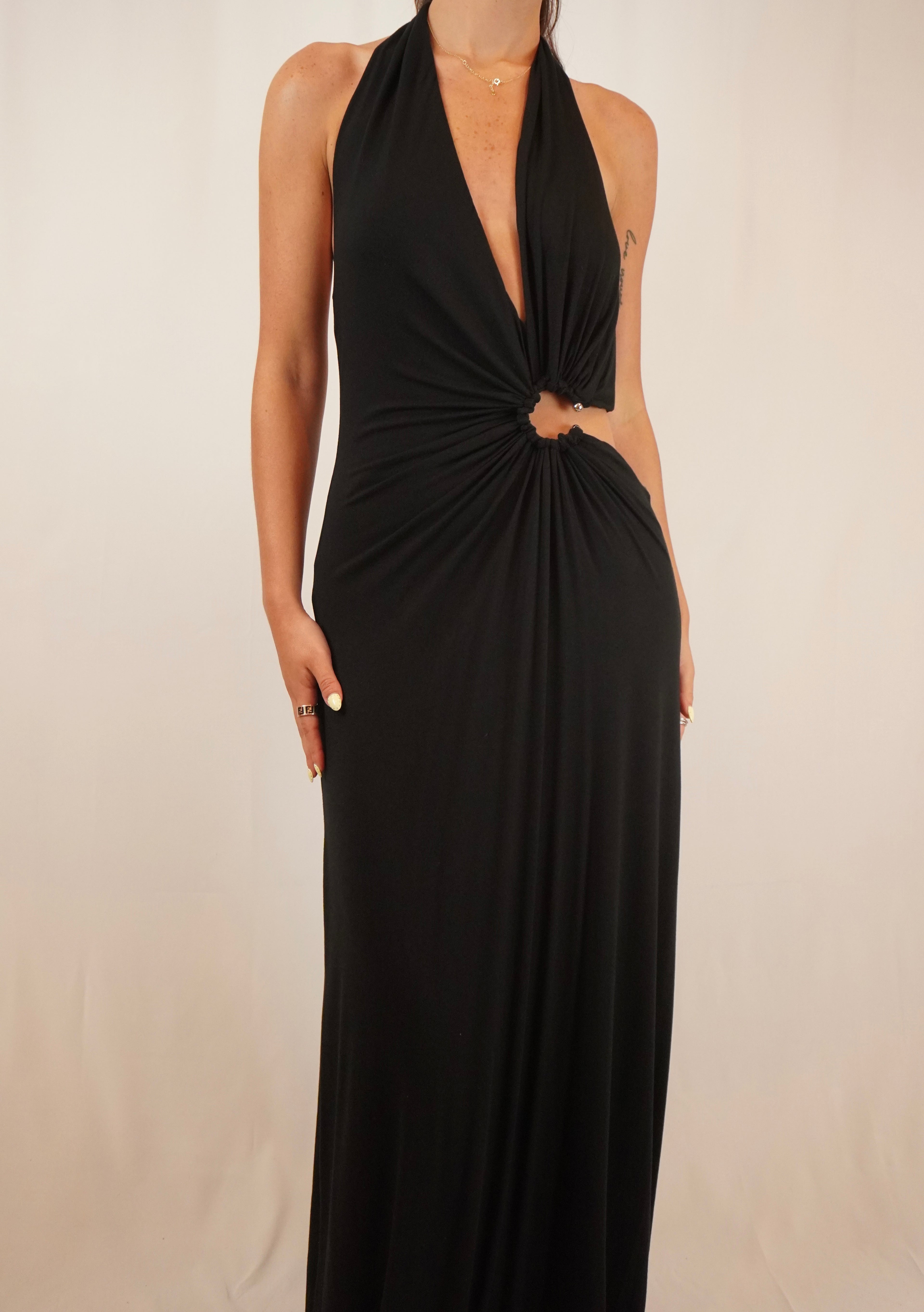 Pierced Plunge Maxi