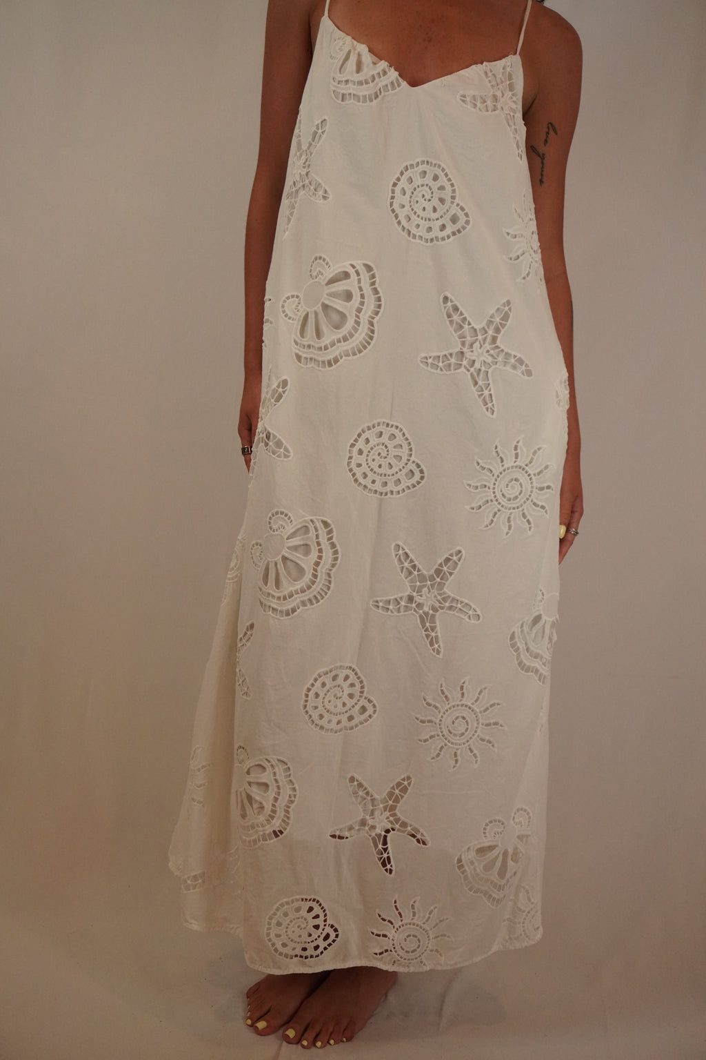 Shell Cut Out Maxi Dress