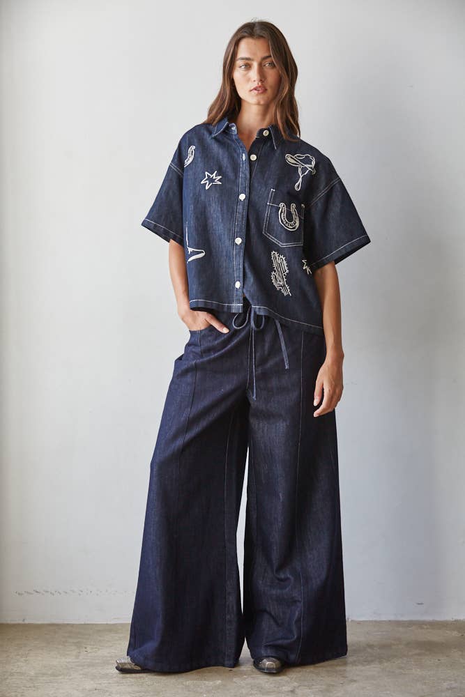 Dark Denim Pants